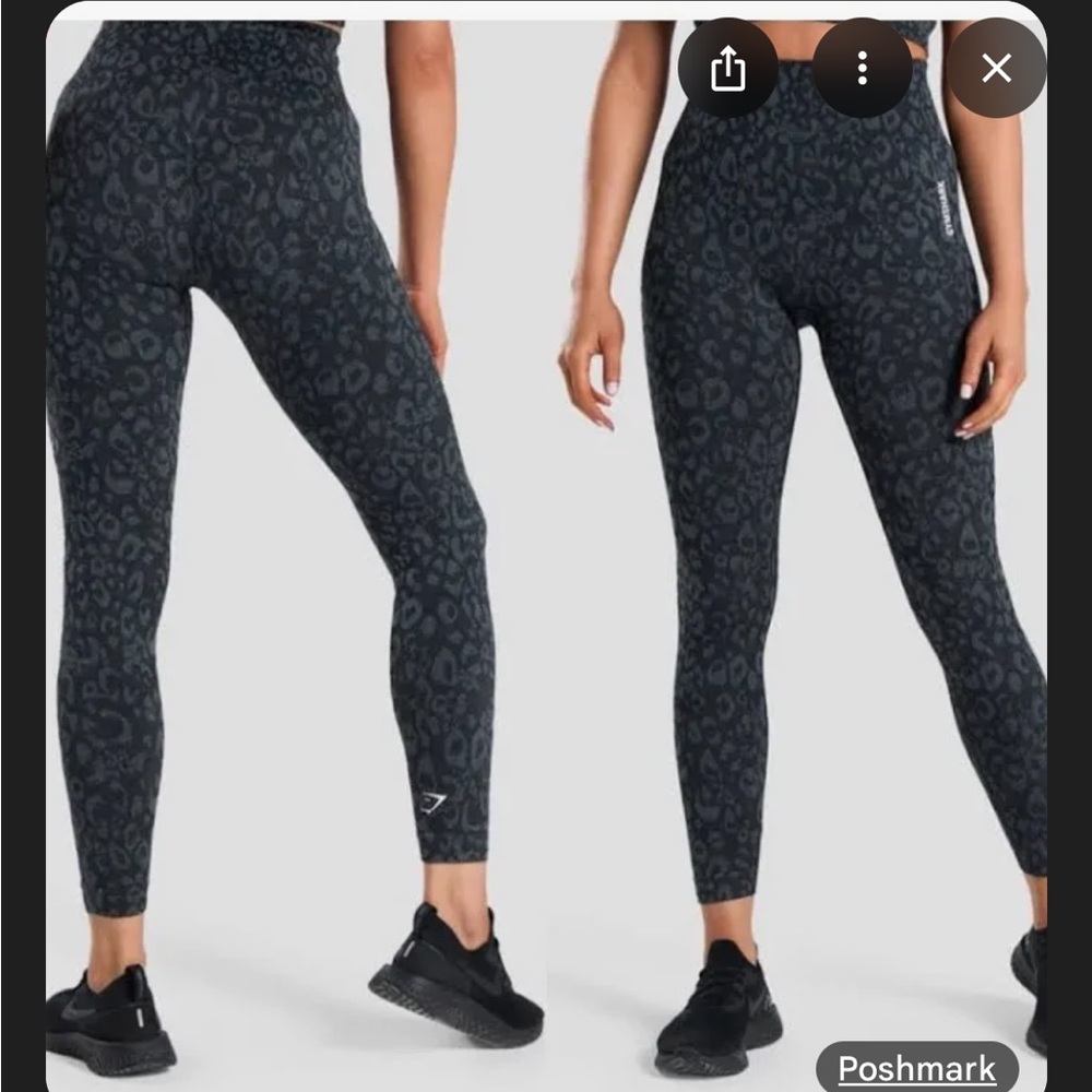 Black Leopard Print Leggings